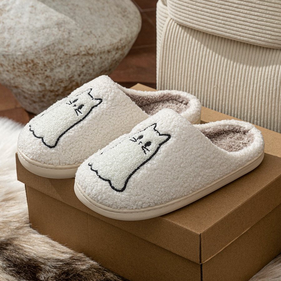 Moda bonito linha gato requint - Embroidery Shoes avaliação e preço