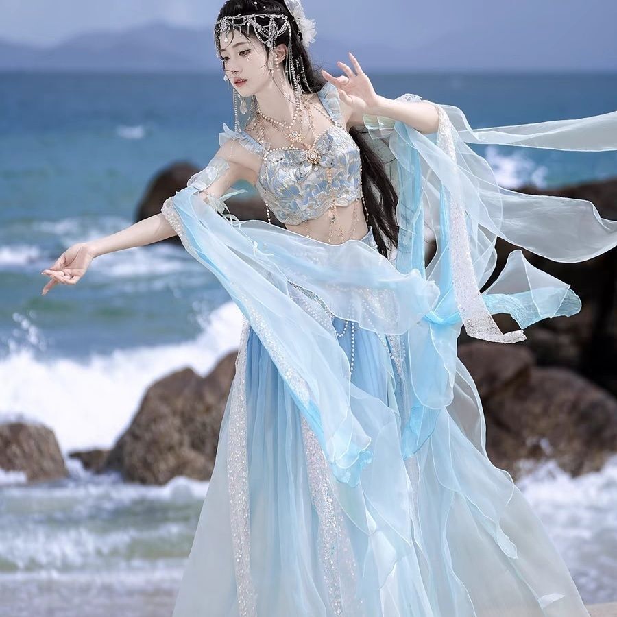 Novo Vestido Hanfu Elegante: C - Embroidery Style avaliação e preço