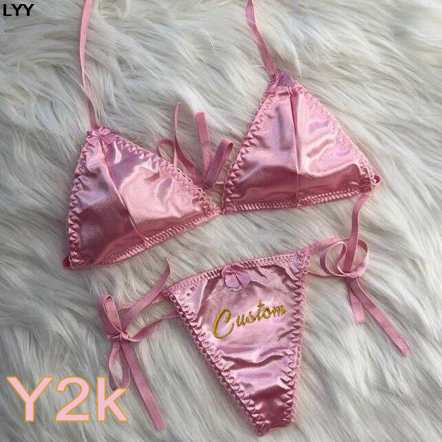 Conjunto de sutiã triangular e - Embroidery Underwear avaliação e preço