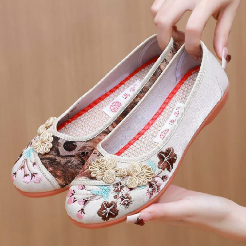 Sapatos de Lona Femininos Esti - Embroidery Shoes avaliação e preço
