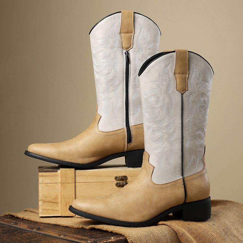 NOVO: Botas Masculinas de Cano - Embroidery Shoes avaliação e preço